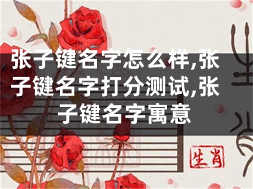 张子键名字怎么样,张子键名字打分测试,张子键名字寓意