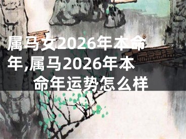 属马女2026年本命年,属马2026年本命年运势怎么样
