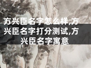 方兴臣名字怎么样,方兴臣名字打分测试,方兴臣名字寓意