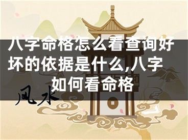 八字命格怎么看查询好坏的依据是什么,八字如何看命格