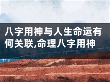 八字用神与人生命运有何关联,命理八字用神