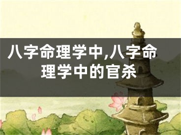 八字命理学中,八字命理学中的官杀