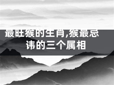 最旺猴的生肖,猴最忌讳的三个属相