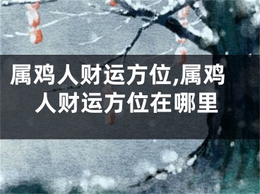 属鸡人财运方位,属鸡人财运方位在哪里