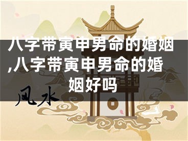 八字带寅申男命的婚姻,八字带寅申男命的婚姻好吗