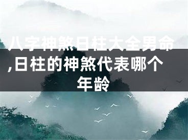 八字神煞日柱大全男命,日柱的神煞代表哪个年龄