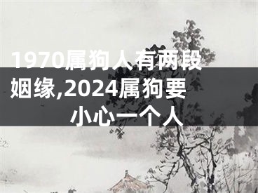 1970属狗人有两段姻缘,2024属狗要小心一个人