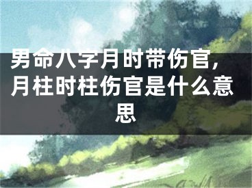 男命八字月时带伤官,月柱时柱伤官是什么意思