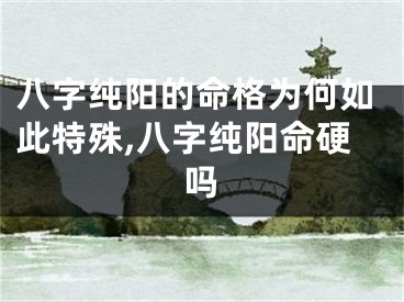 八字纯阳的命格为何如此特殊,八字纯阳命硬吗