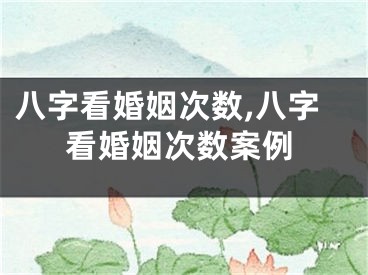 八字看婚姻次数,八字看婚姻次数案例
