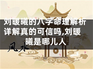 刘暖曦的八字命理解析详解真的可信吗,刘暖曦是哪儿人