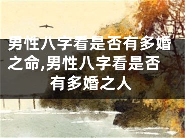 男性八字看是否有多婚之命,男性八字看是否有多婚之人