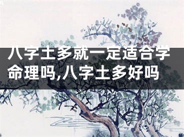 八字土多就一定适合学命理吗,八字土多好吗