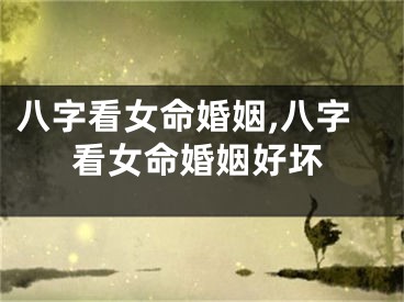 八字看女命婚姻,八字看女命婚姻好坏