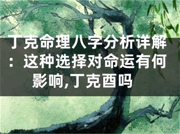 丁克命理八字分析详解:这种选择对命运有何影响,丁克酉吗