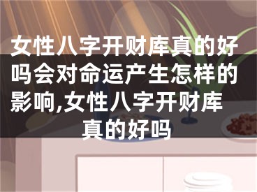 女性八字开财库真的好吗会对命运产生怎样的影响,女性八字开财库真的好吗