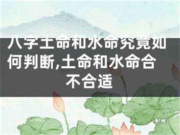 八字土命和水命究竟如何判断,土命和水命合不合适