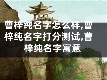曹梓纯名字怎么样,曹梓纯名字打分测试,曹梓纯名字寓意