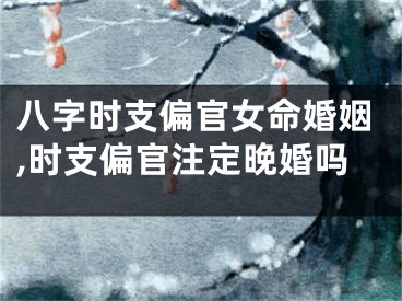 八字时支偏官女命婚姻,时支偏官注定晚婚吗