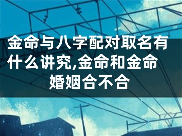 金命与八字配对取名有什么讲究,金命和金命婚姻合不合