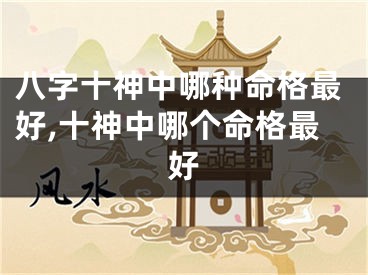 八字十神中哪种命格最好,十神中哪个命格最好