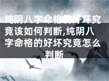 纯阴八字命格的好坏究竟该如何判断,纯阴八字命格的好坏究竟怎么判断