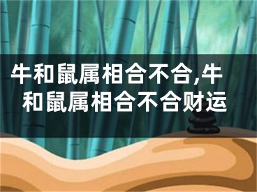 牛和鼠属相合不合,牛和鼠属相合不合财运