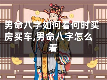 男命八字如何看何时买房买车,男命八字怎么看