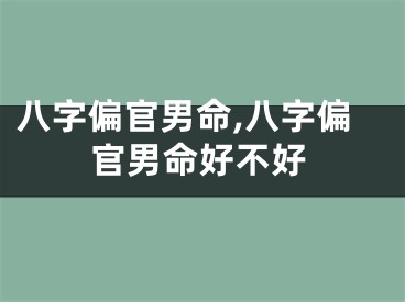 八字偏官男命,八字偏官男命好不好