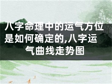 八字命理中的运气方位是如何确定的,八字运气曲线走势图
