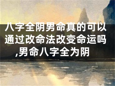 八字全阴男命真的可以通过改命法改变命运吗,男命八字全为阴