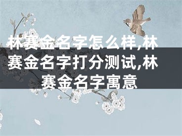 林赛金名字怎么样,林赛金名字打分测试,林赛金名字寓意