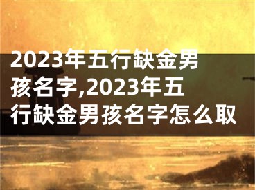 2023年五行缺金男孩名字,2023年五行缺金男孩名字怎么取