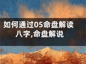 如何通过05命盘解读八字,命盘解说