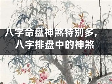 八字命盘神煞特别多,八字排盘中的神煞