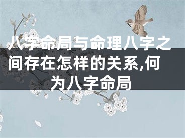 八字命局与命理八字之间存在怎样的关系,何为八字命局
