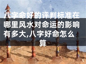 八字命好的评判标准在哪里风水对命运的影响有多大,八字好命怎么算
