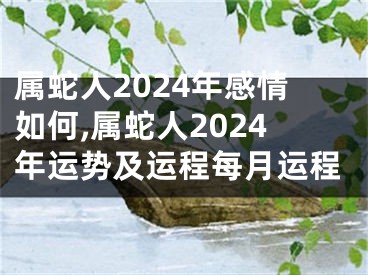 属蛇人2024年感情如何,属蛇人2024年运势及运程每月运程