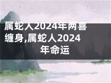 属蛇人2024年两喜缠身,属蛇人2024年命运