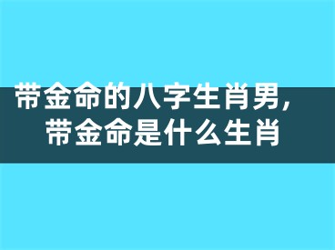 带金命的八字生肖男,带金命是什么生肖