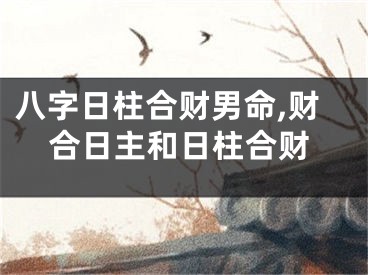 八字日柱合财男命,财合日主和日柱合财
