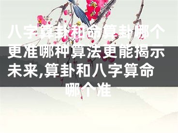 八字算卦和命算卦哪个更准哪种算法更能揭示未来,算卦和八字算命哪个准