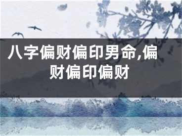 八字偏财偏印男命,偏财偏印偏财