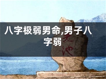 八字极弱男命,男子八字弱