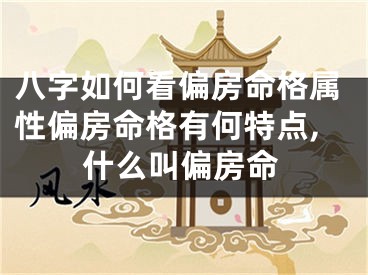 八字如何看偏房命格属性偏房命格有何特点,什么叫偏房命
