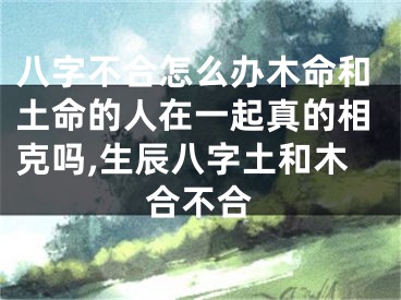八字不合怎么办木命和土命的人在一起真的相克吗,生辰八字土和木合不合