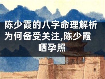 陈少霞的八字命理解析为何备受关注,陈少霞晒孕照