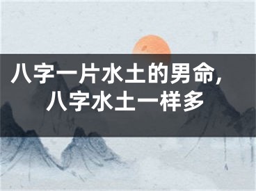 八字一片水土的男命,八字水土一样多