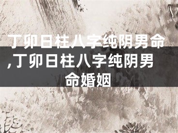 丁卯日柱八字纯阴男命,丁卯日柱八字纯阴男命婚姻