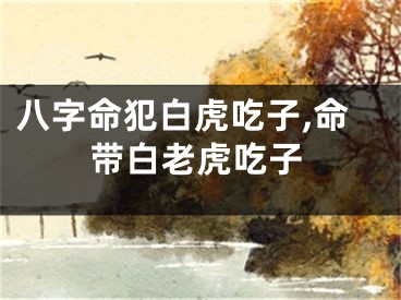 八字命犯白虎吃子,命带白老虎吃子